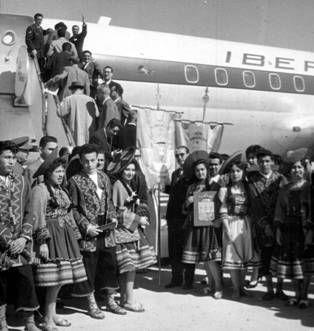 Primer vuelo de Iberia a Lima, en 1963