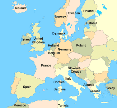 England Denmark Map : Denmark map also shows that the country is ...